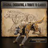 Mechanical Wolf 3D Metal Model Kit DIY Articulated Puzzle for Adults and Kids