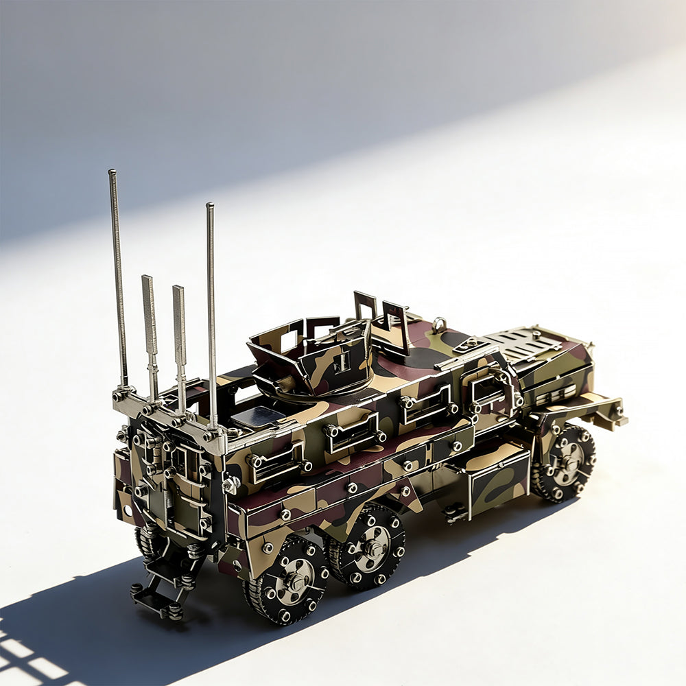 Military Armored Vehicle 3D Metal Model Kit DIY Tactical Truck