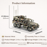 Military Armored Vehicle 3D Metal Model Kit DIY Tactical Truck