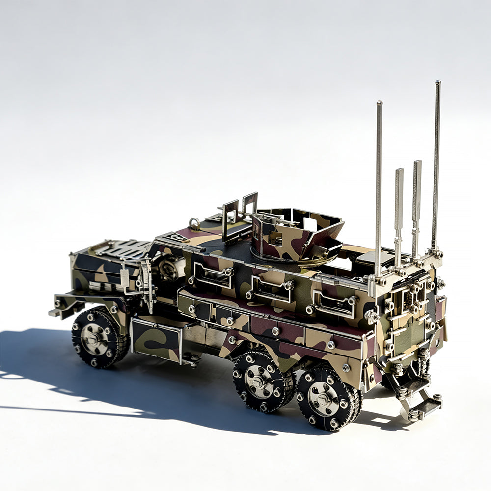 Military Armored Vehicle 3D Metal Model Kit DIY Tactical Truck