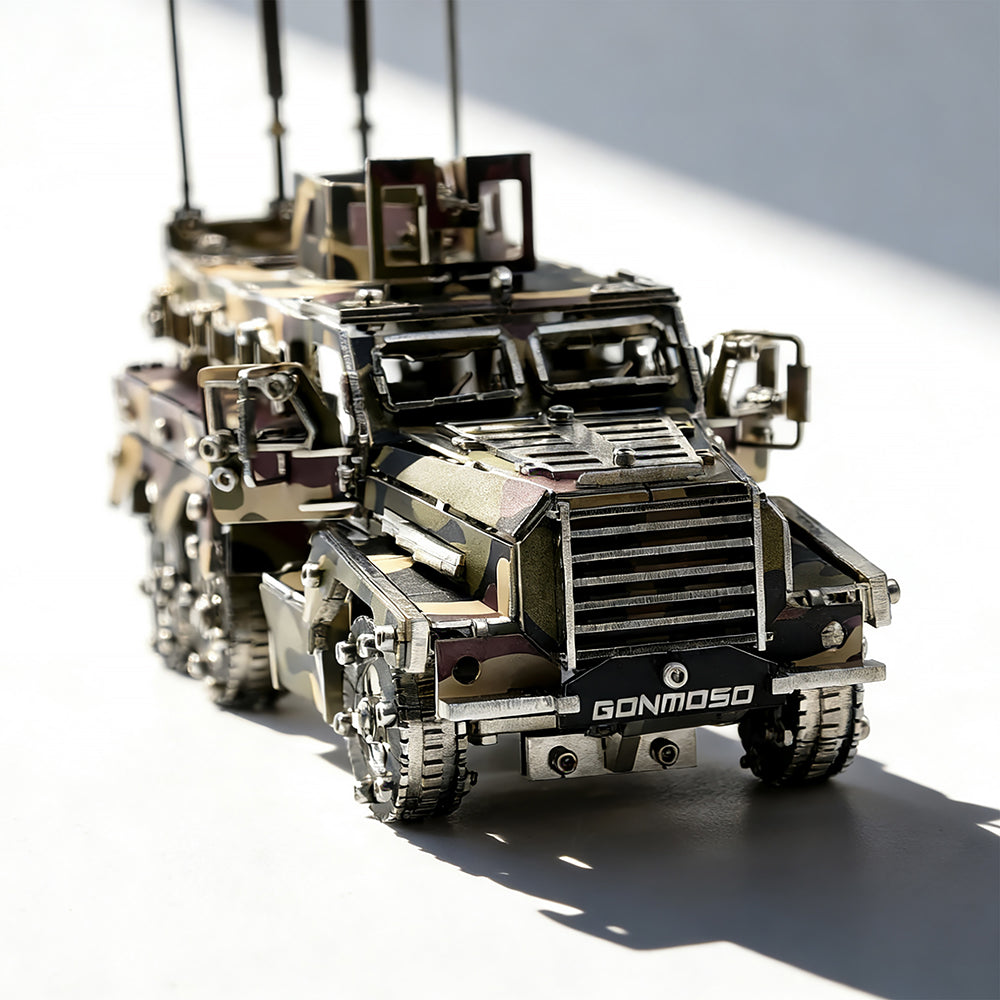 Military Armored Vehicle 3D Metal Model Kit DIY Tactical Truck