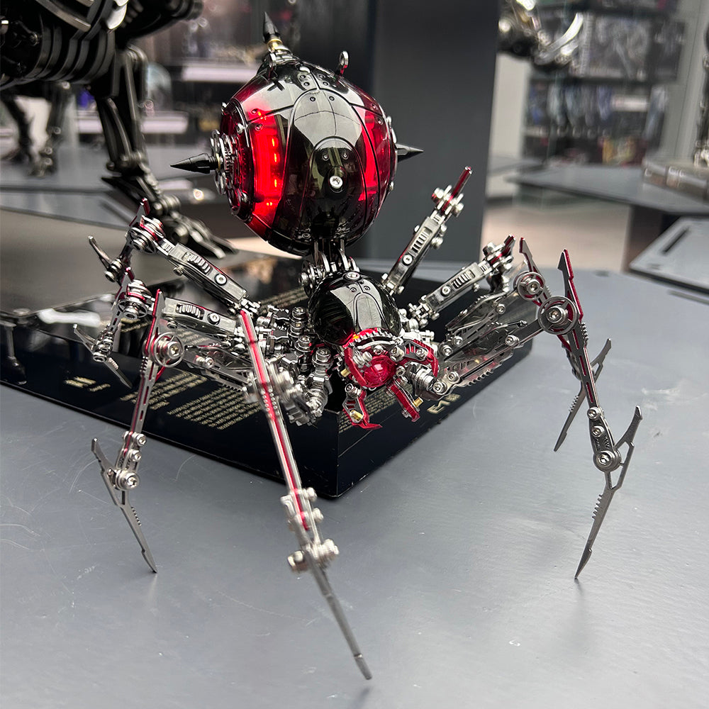 Metal Mechanical Black Battle Spider 3D Puzzle Model Kit for Adults