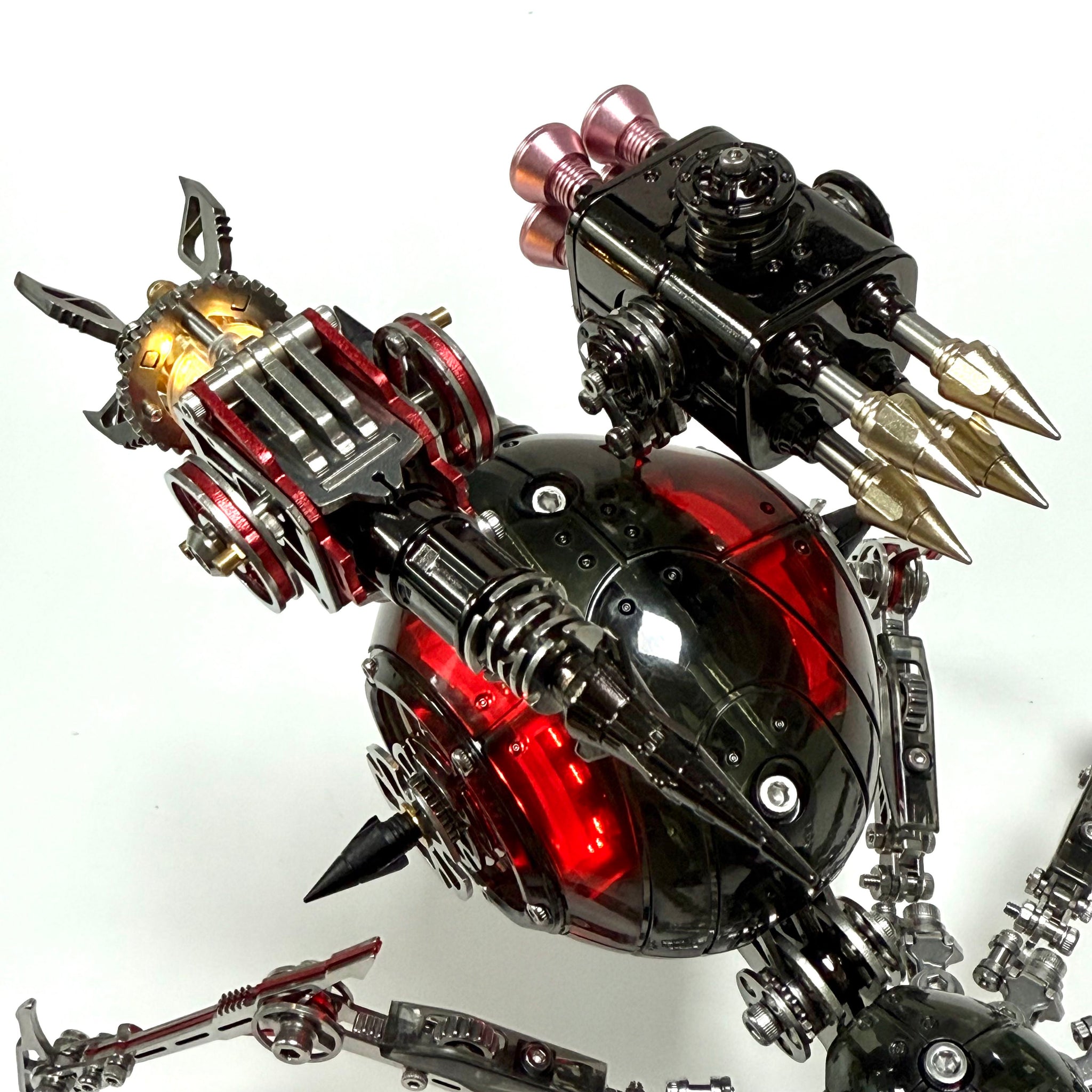 Metal Mechanical Black Battle Spider 3D Puzzle Model Kit for Adults