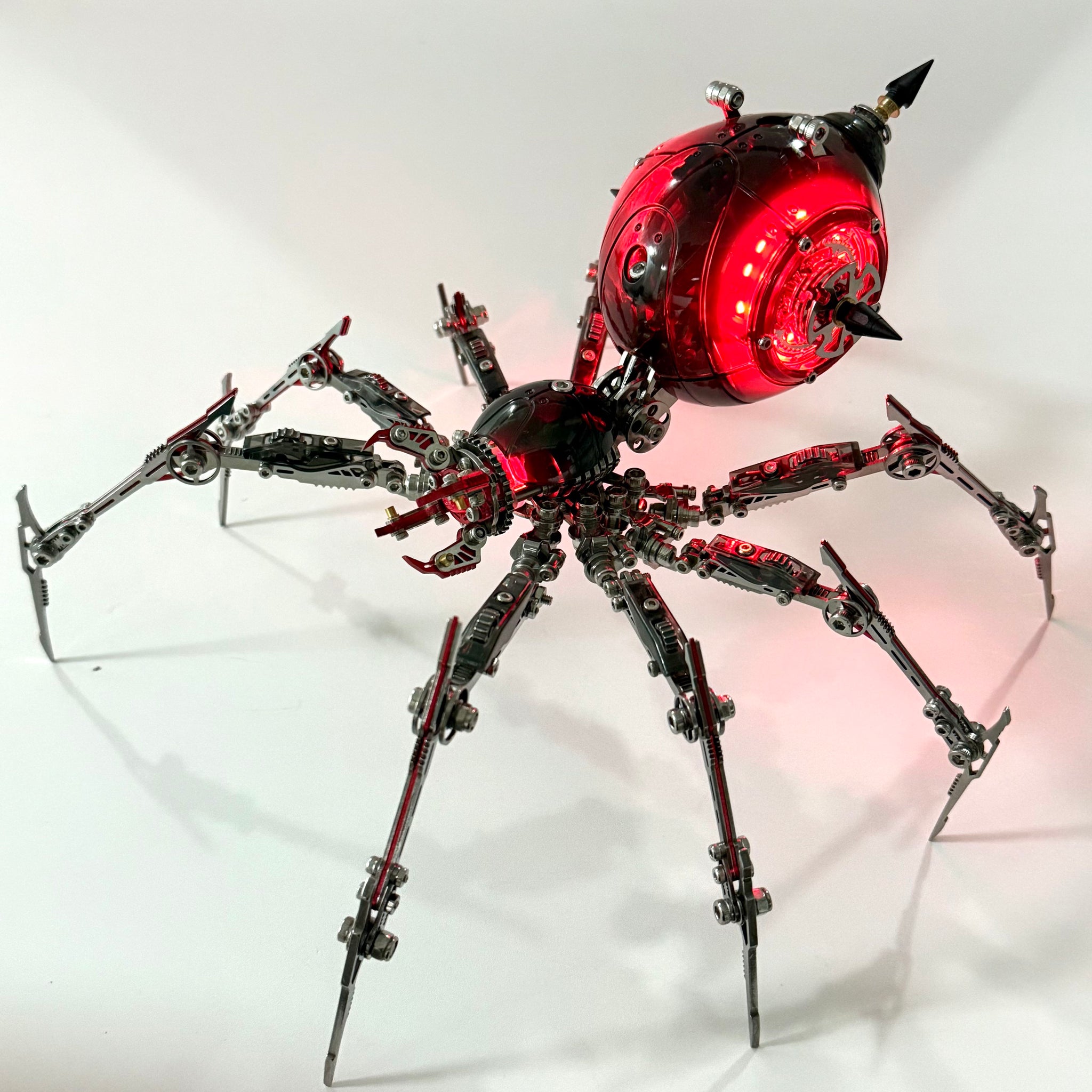 Metal Mechanical Black Battle Spider 3D Puzzle Model Kit for Adults