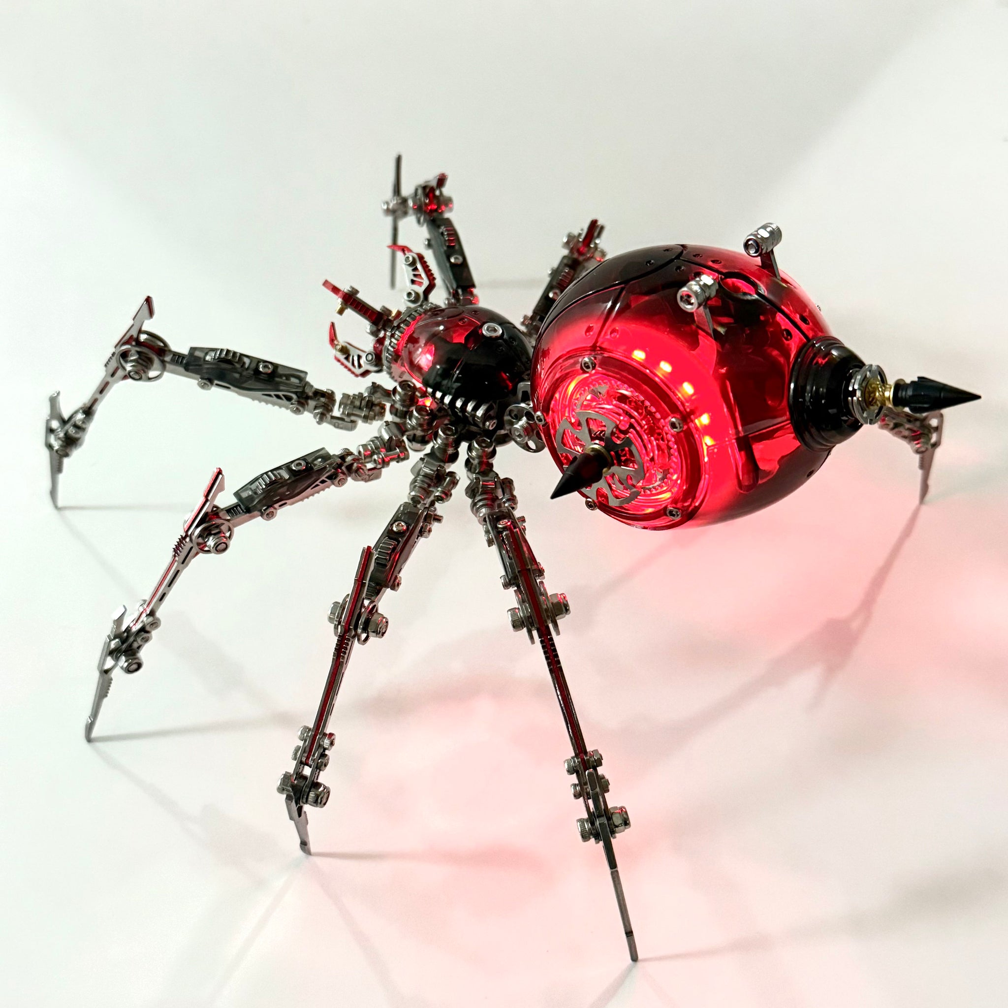 Metal Mechanical Black Battle Spider 3D Puzzle Model Kit for Adults