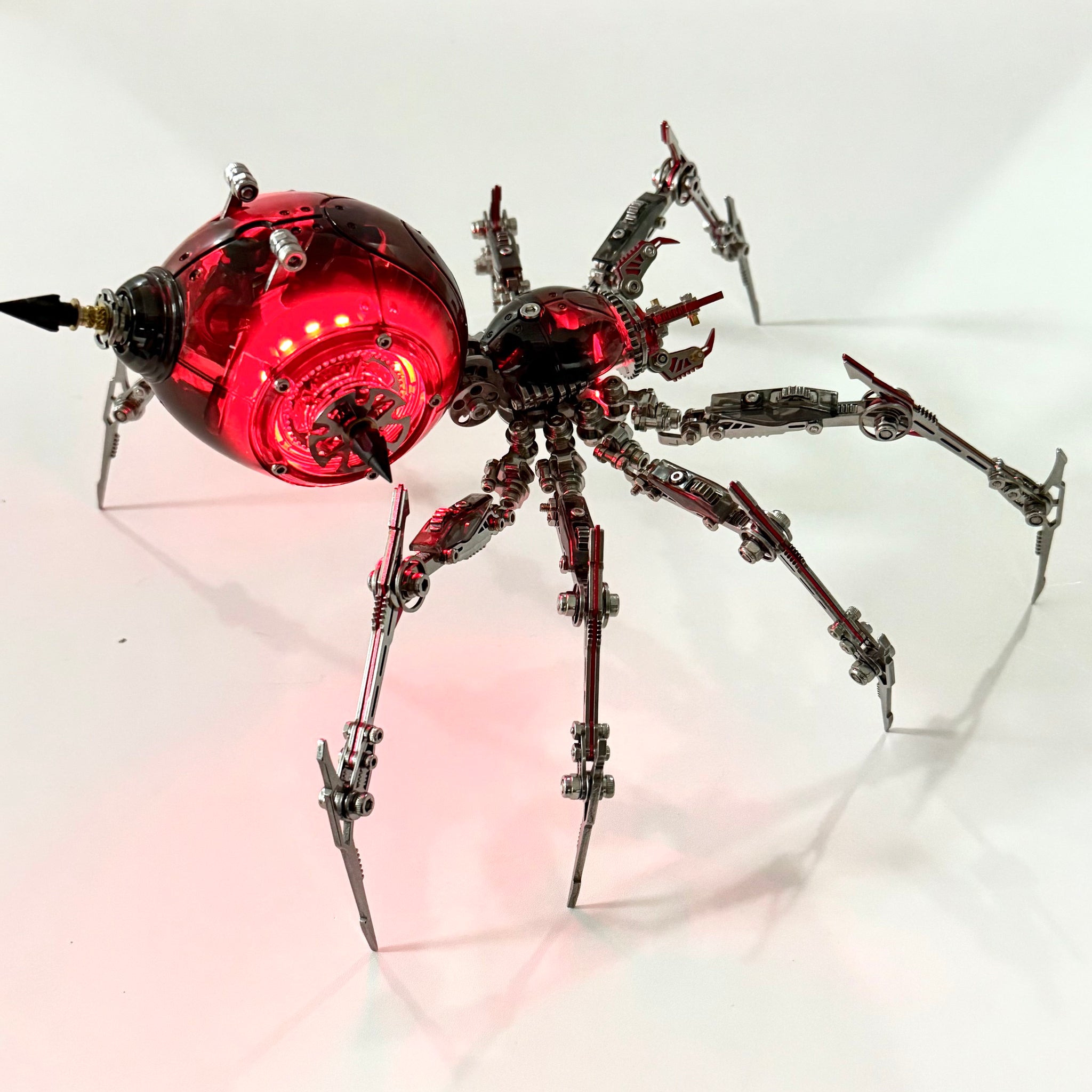 Metal Mechanical Black Battle Spider 3D Puzzle Model Kit for Adults