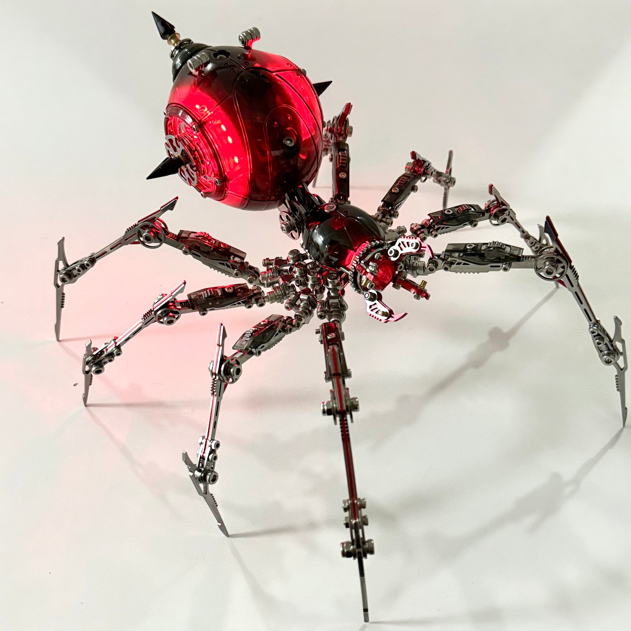 Metal Mechanical Black Battle Spider 3D Puzzle Model Kit for Adults