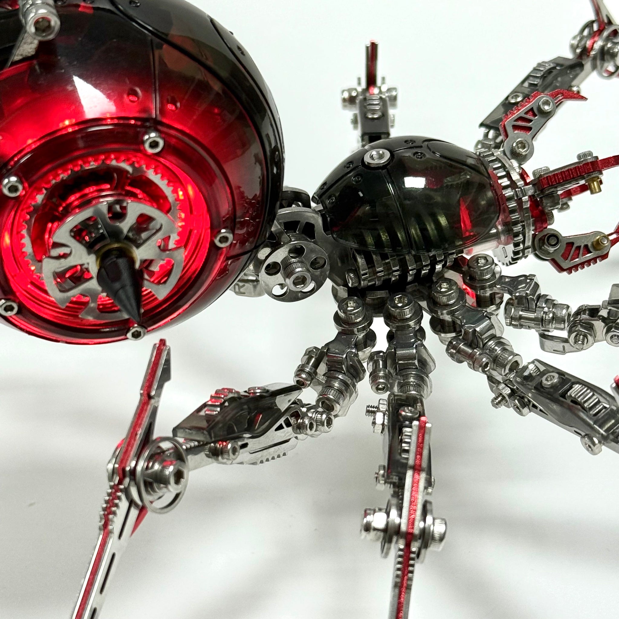 Metal Mechanical Black Battle Spider 3D Puzzle Model Kit for Adults