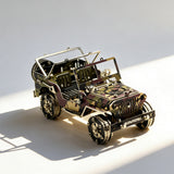 Military Jeep 3D Metal Model Kit DIY Camouflage Off-Road Vehicle