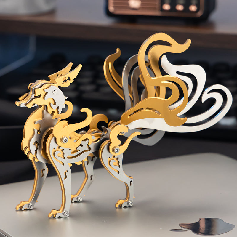 Nine-Tailed Fox 3D Colored Metal Puzzle Model Kit
