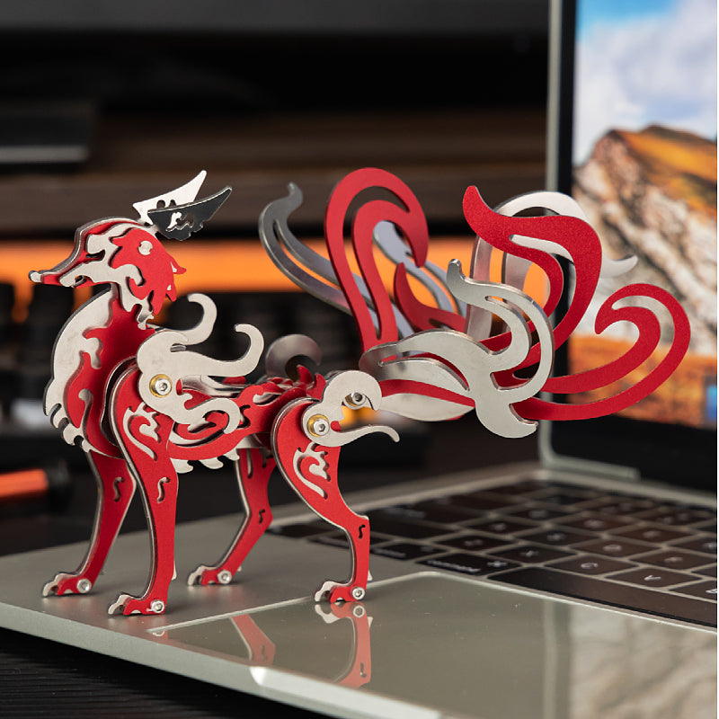 Nine-Tailed Fox 3D Colored Metal Puzzle Model Kit