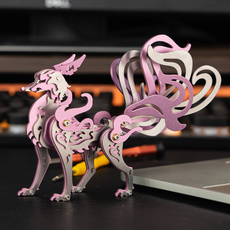 Nine-Tailed Fox 3D Colored Metal Puzzle Model Kit