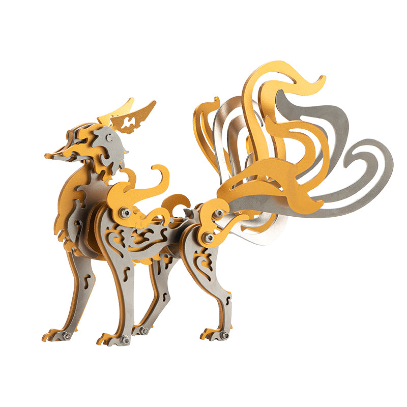 Nine-Tailed Fox 3D Colored Metal Puzzle Model Kit