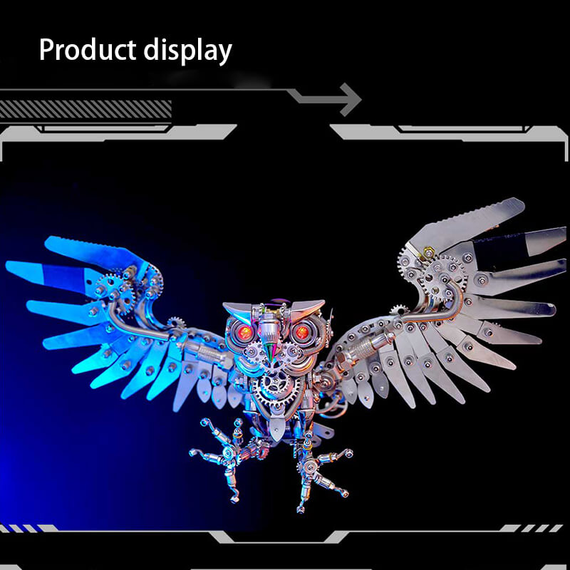 Load image into Gallery viewer, Owl Steampunk 3D Metal Puzzle Kit Animal Series for Adults
