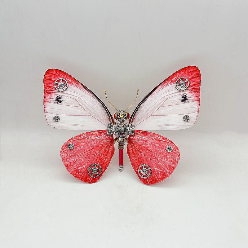 Load image into Gallery viewer, Pieris rapae Steampunk butterfly 3D metal puzzle model kit for adults and kids
