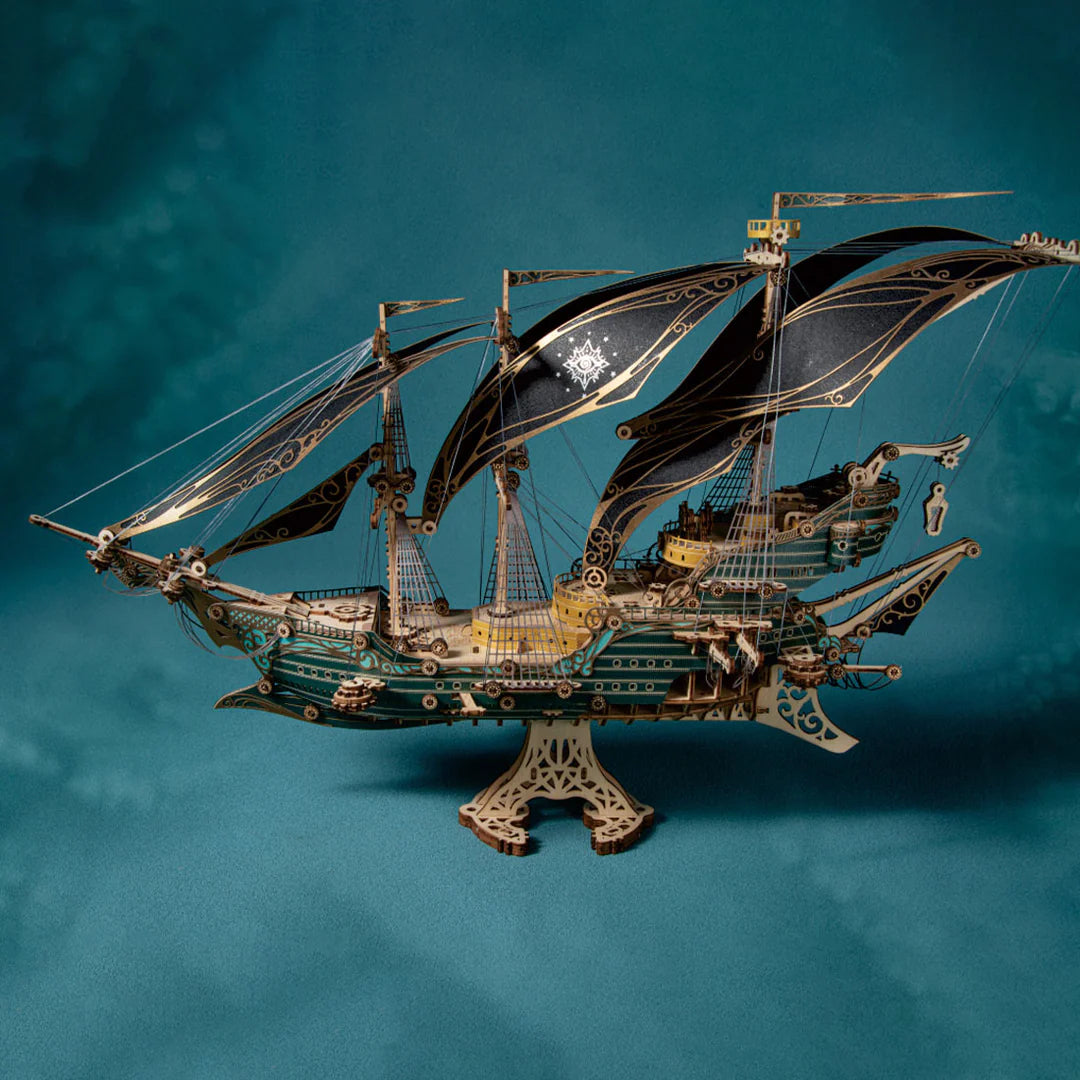 Pirate Ship 3D Wooden Puzzle Model Kit for Toy & Gift