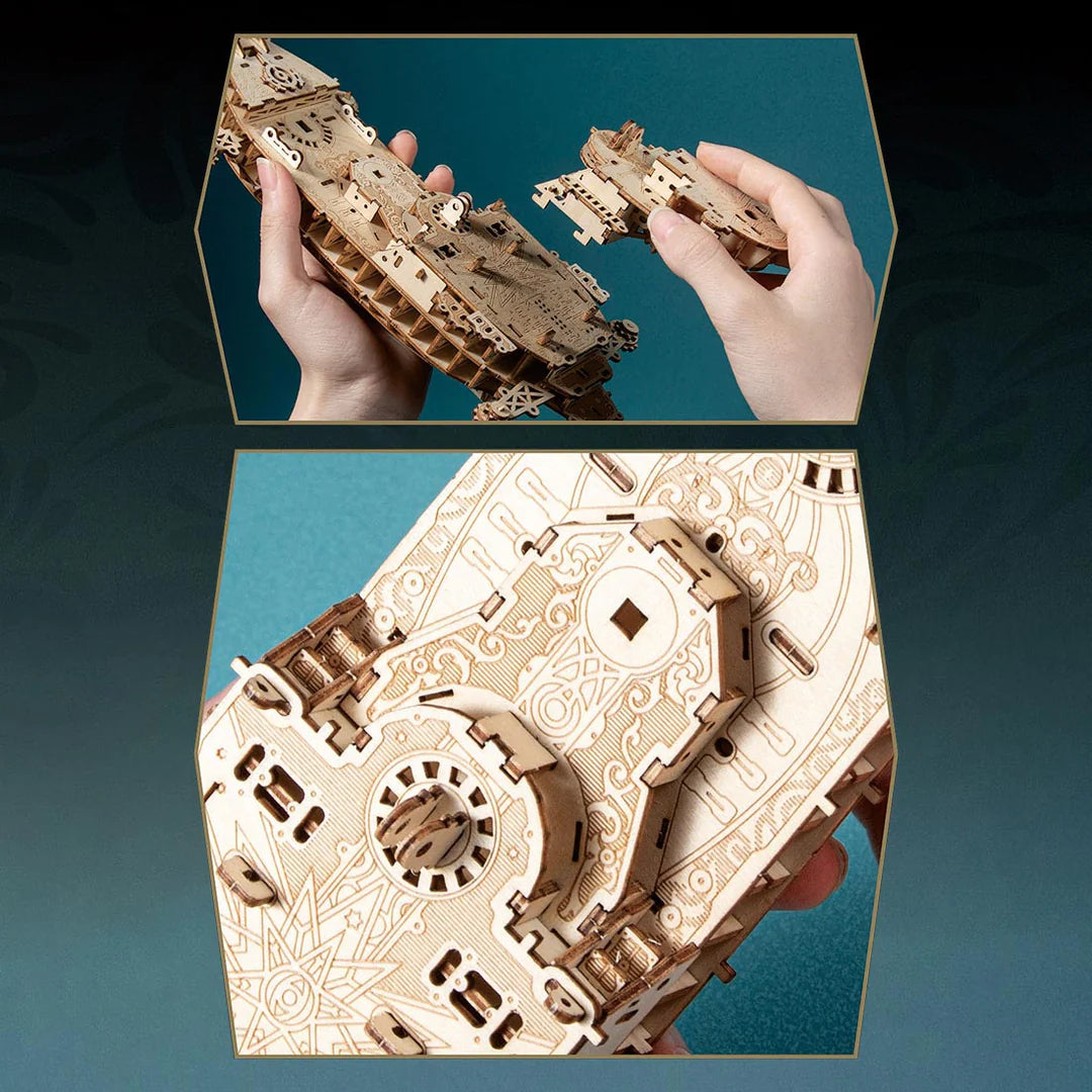Puzzle Model Pirate Ship 3D Wooden Puzzle Model Kit for Toy & Gift – metalkitor