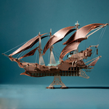 Pirate Ship 3D Wooden Puzzle Model Kit for Toy & Gift