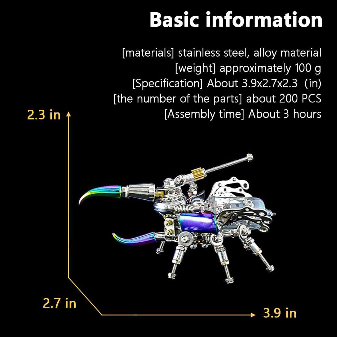 Punk 3D Metal Insect Puzzle Model Kit