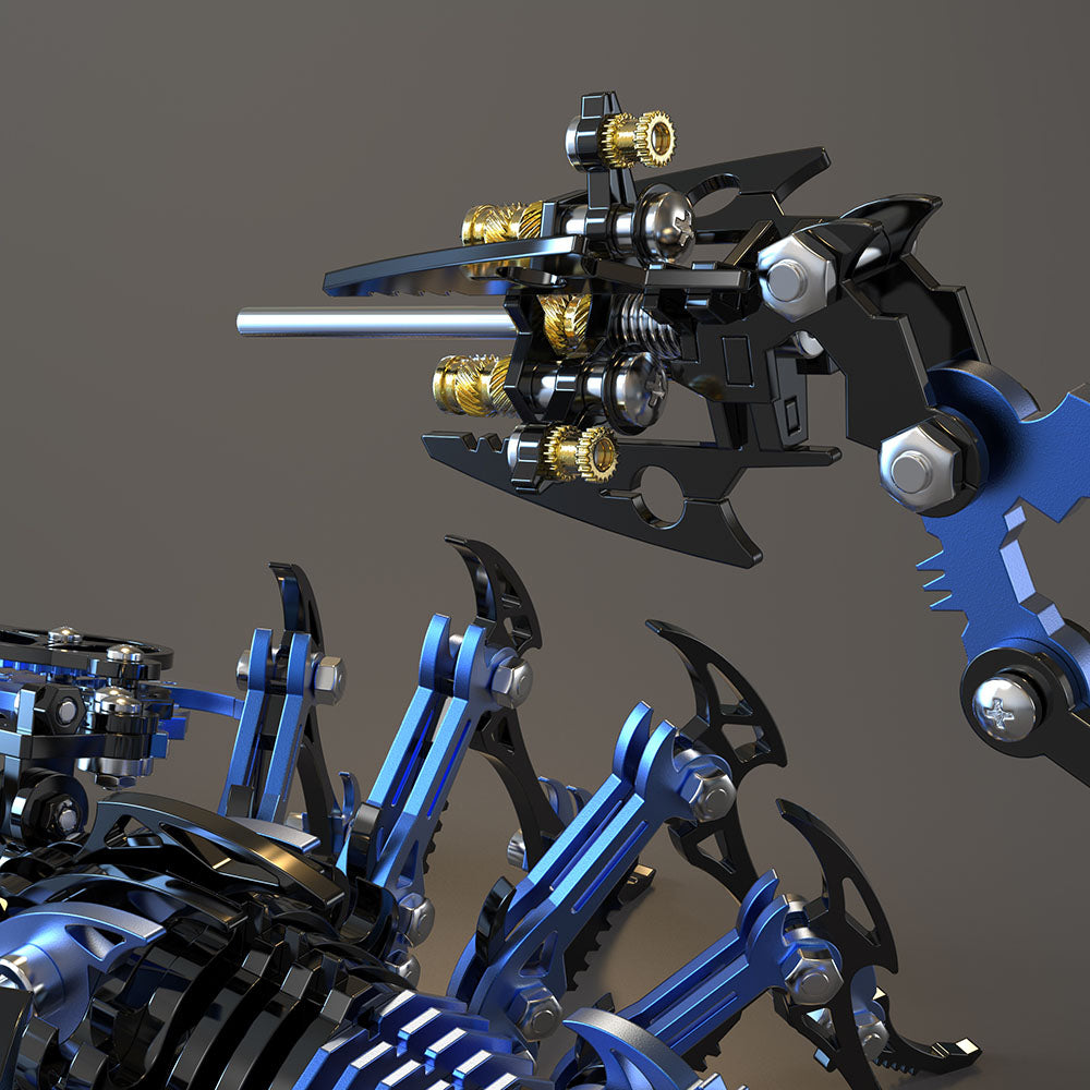 Punk Blue-Black Scorpion 3D Metal Puzzle Model Kit for Gift and