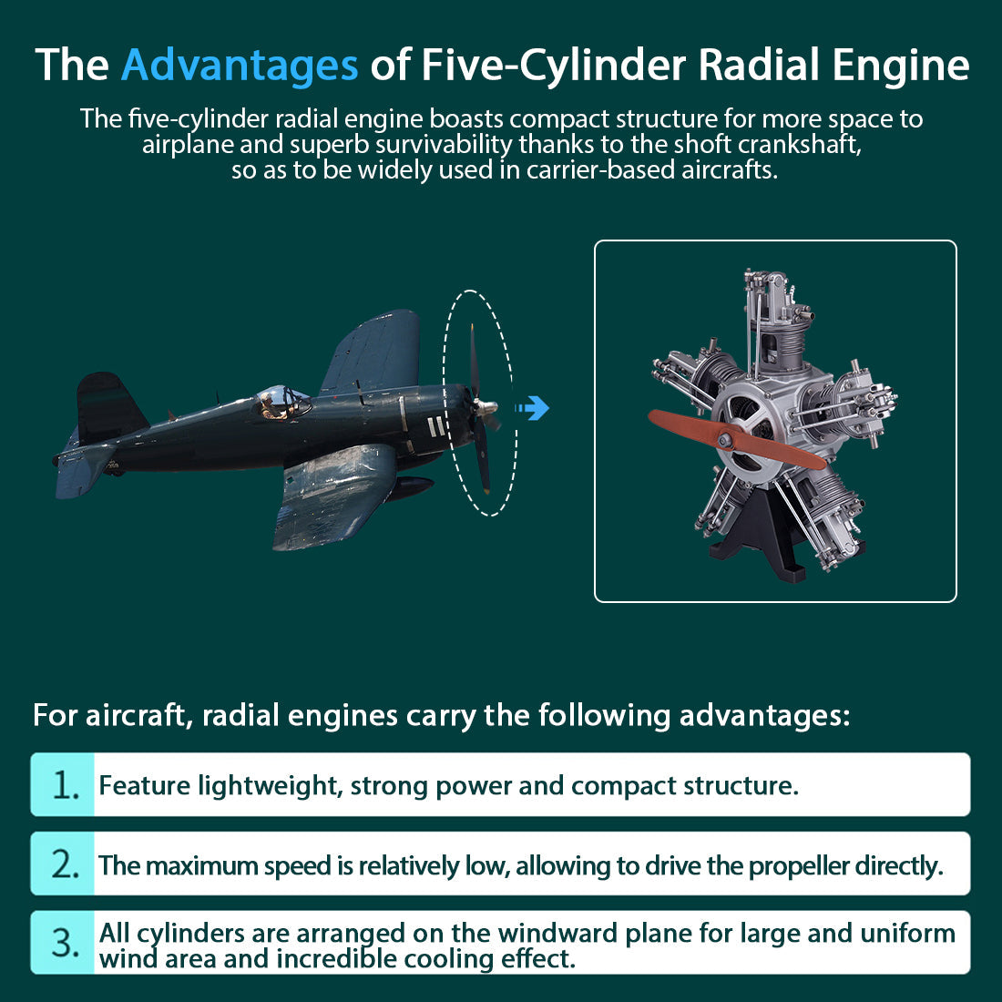 Radial Engine Metal 1/6 Scale Model 250PCS puzzle Kit Science Experiment Toy