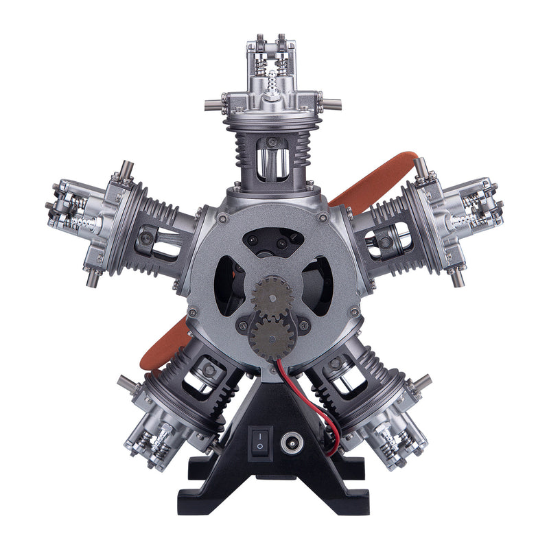Laad de afbeelding in galerijviewer, Radial Engine Metal 1/6 Scale Model 250PCS puzzle Kit Science Experiment Toy
