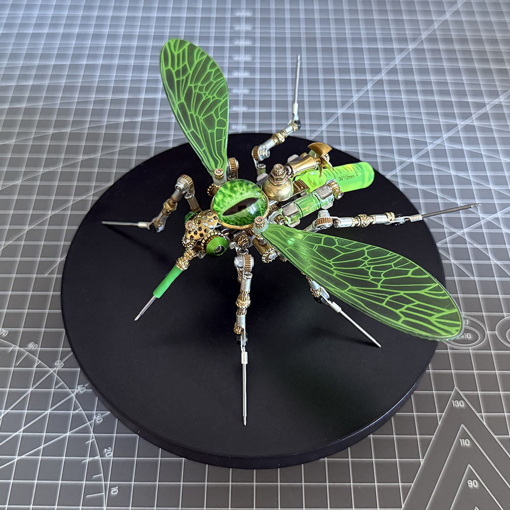 Steampunk 3D Metal Mechanical Bio-Mosquito Model Building