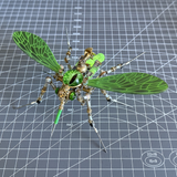 Steampunk 3D Metal Mechanical Bio-Mosquito Model Building