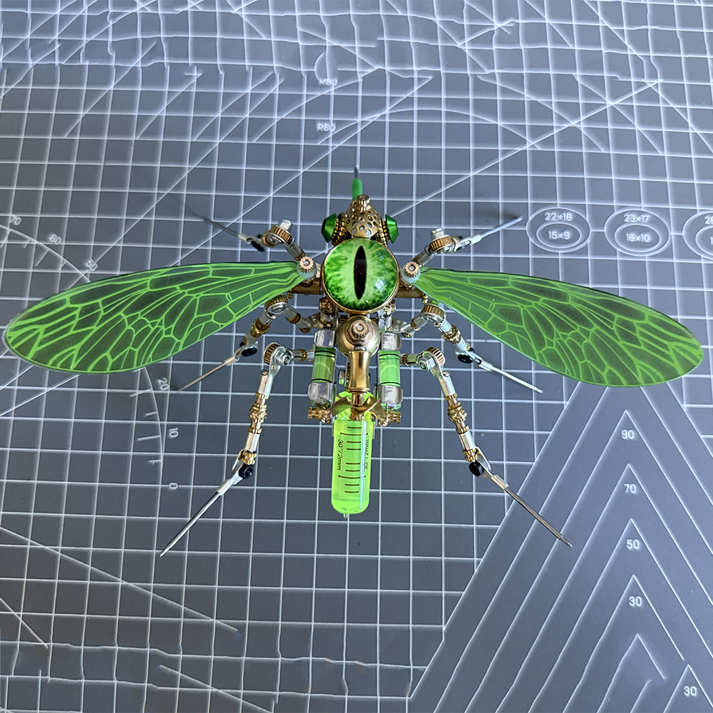 Steampunk 3D Metal Mechanical Bio-Mosquito Model Building