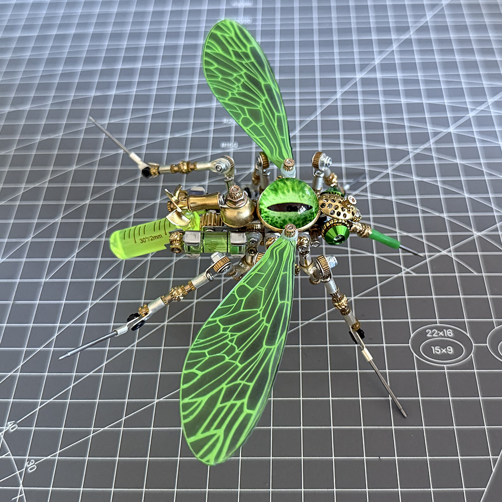 Steampunk 3D Metal Mechanical Bio-Mosquito Model Building