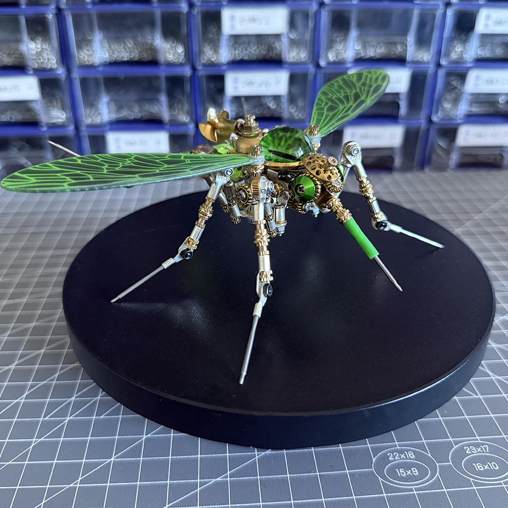 Steampunk 3D Metal Mechanical Bio-Mosquito Model Building