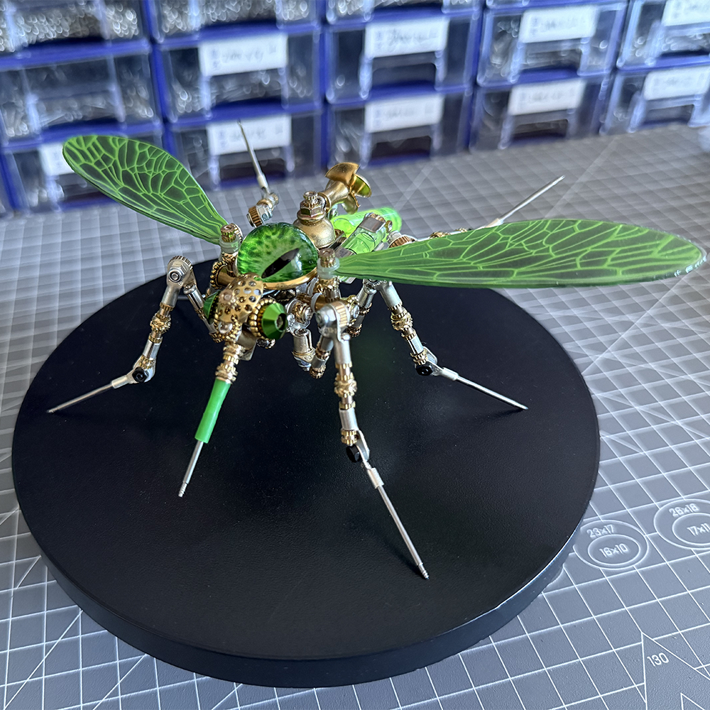 Steampunk 3D Metal Mechanical Bio-Mosquito Model Building