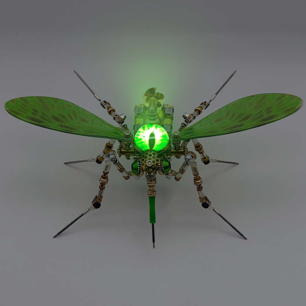 Steampunk 3D Metal Mechanical Bio-Mosquito Model Building