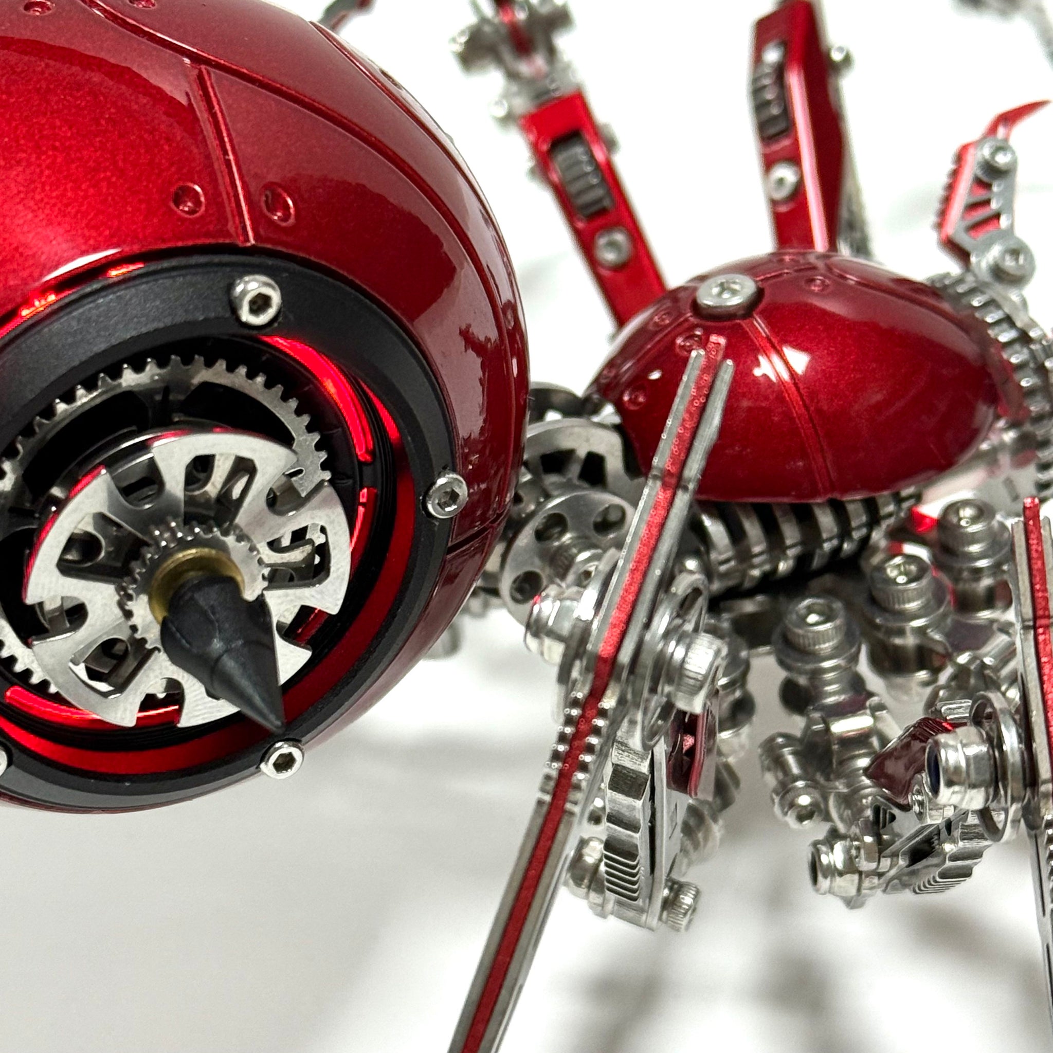 Steampunk 3D Metal Mechanical Red Spider Model Kit DIY Build for Adults
