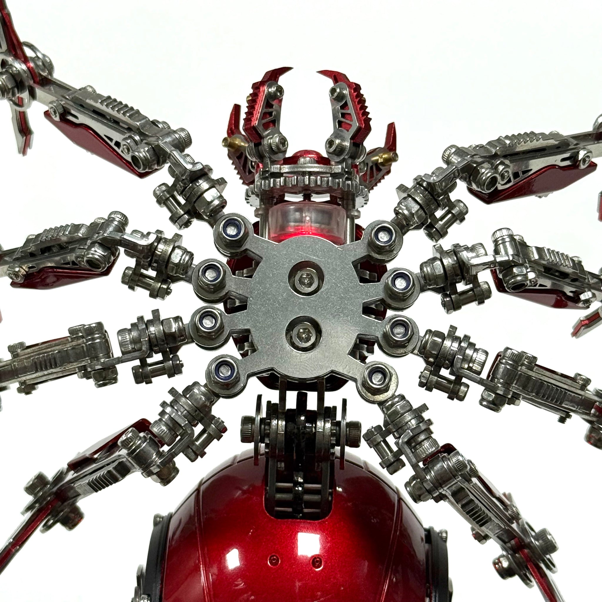 Steampunk 3D Metal Mechanical Red Spider Model Kit DIY Build for Adults