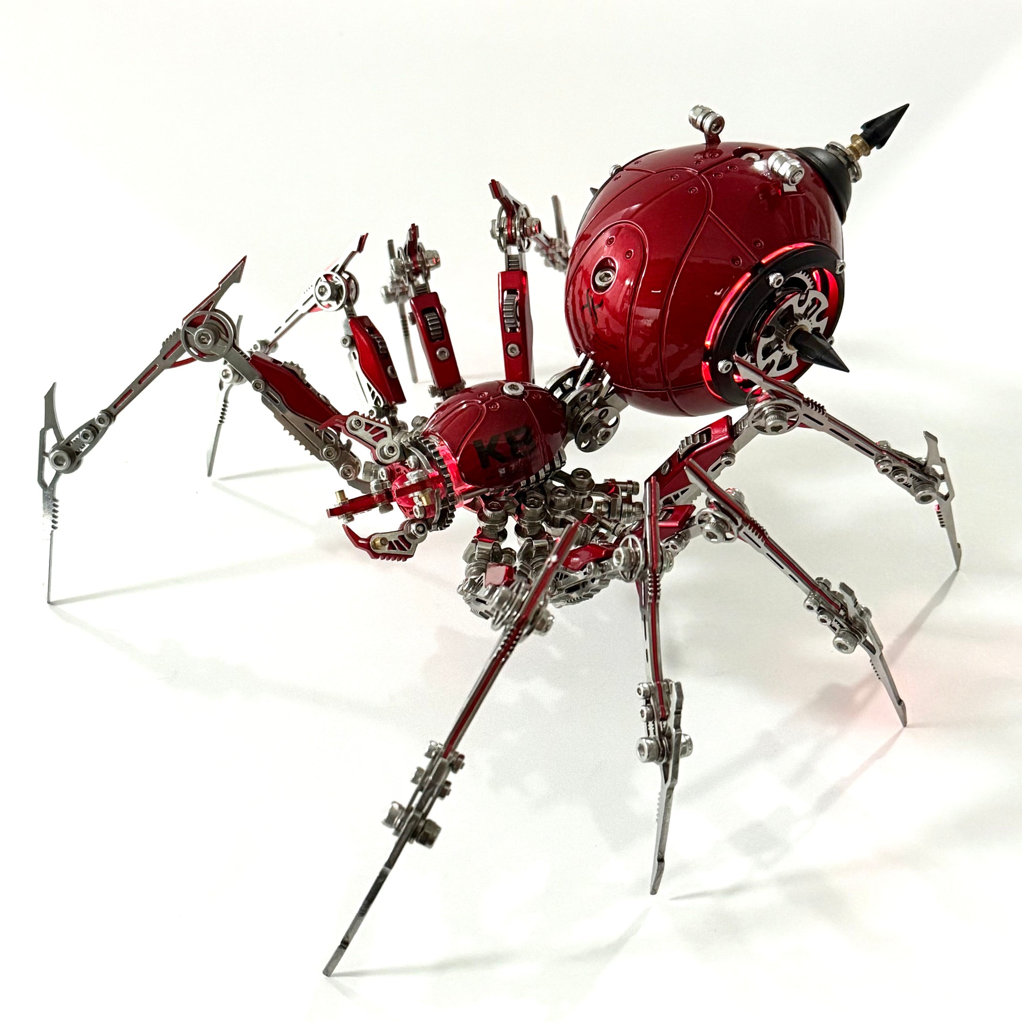 Steampunk 3D Metal Mechanical Red Spider Model Kit DIY Build for Adults