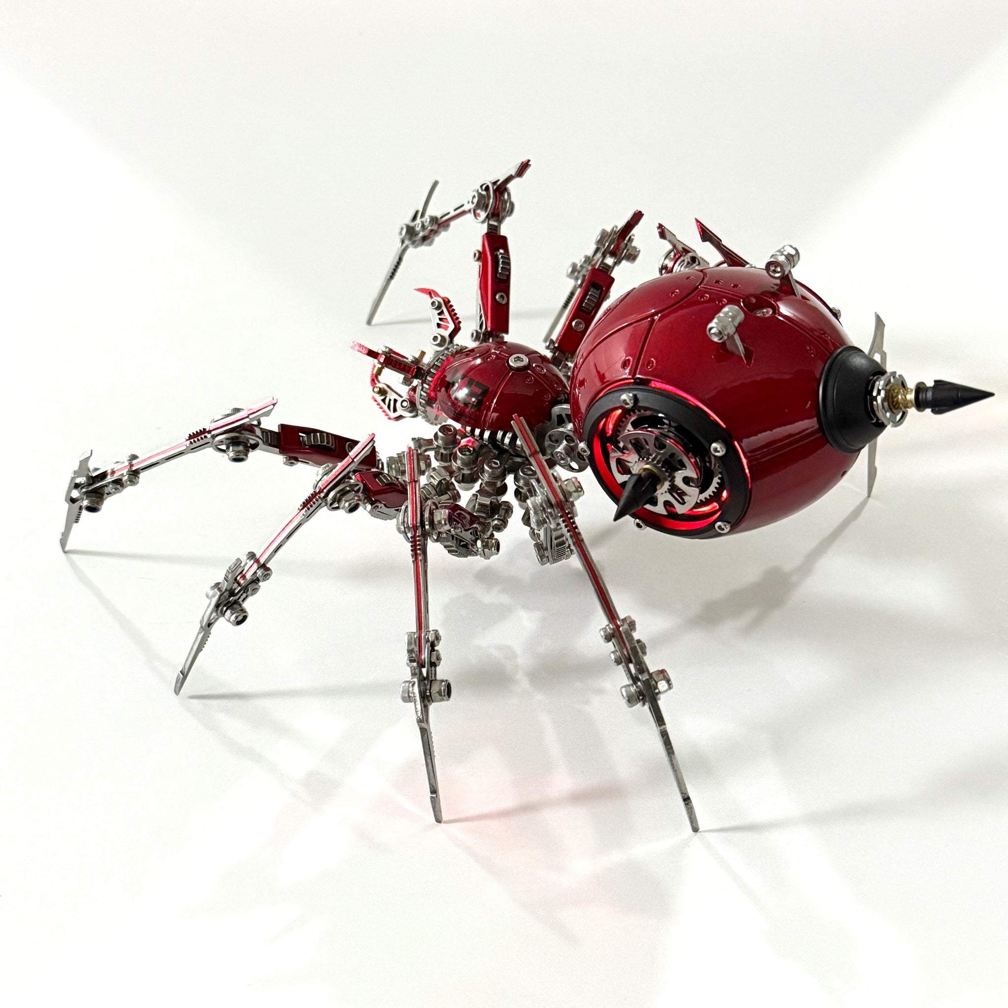 Steampunk 3D Metal Mechanical Red Spider Model Kit DIY Build for Adults