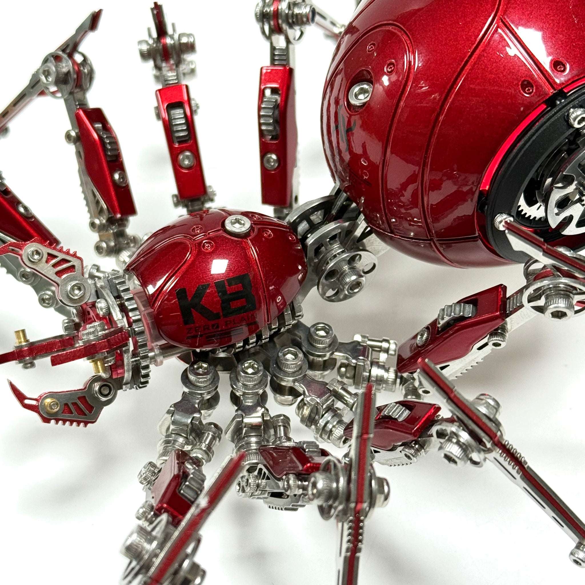 Steampunk 3D Metal Mechanical Red Spider Model Kit DIY Build for Adults