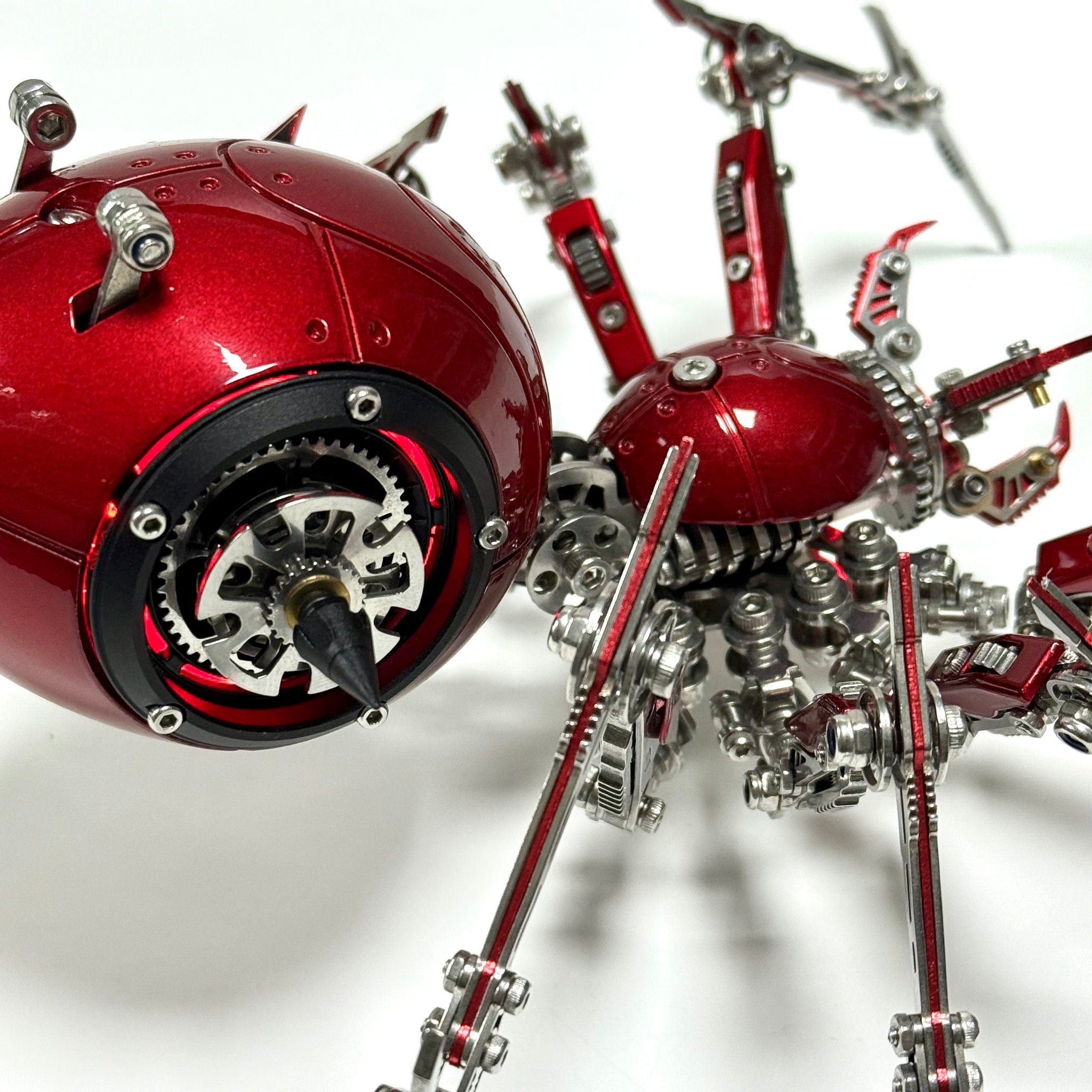 Steampunk 3D Metal Mechanical Red Spider Model Kit DIY Build for Adults