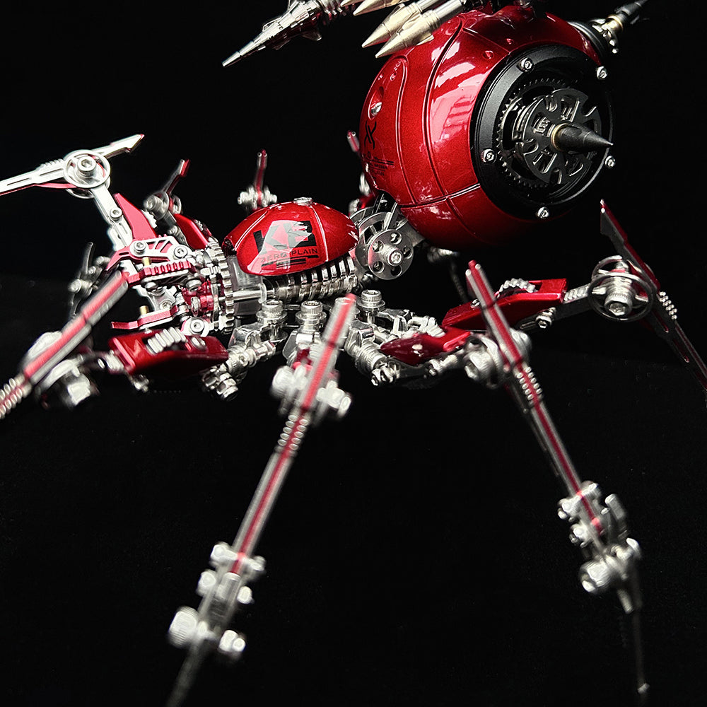 Steampunk 3D Metal Mechanical Red Spider Model Kit DIY Build for Adults