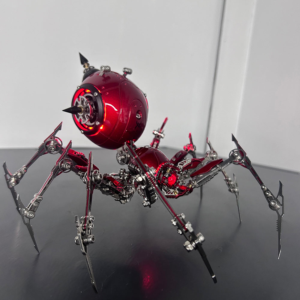 Steampunk 3D Metal Mechanical Red Spider Model Kit DIY Build for Adults