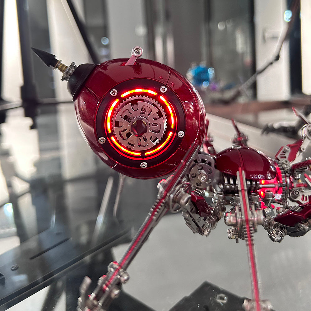 Steampunk 3D Metal Mechanical Red Spider Model Kit DIY Build for Adults