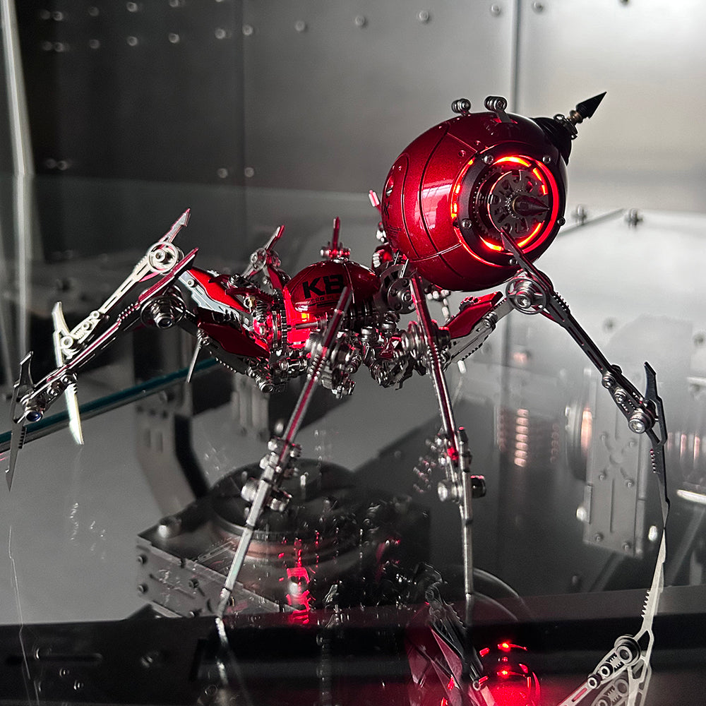 Steampunk 3D Metal Mechanical Red Spider Model Kit DIY Build for Adults
