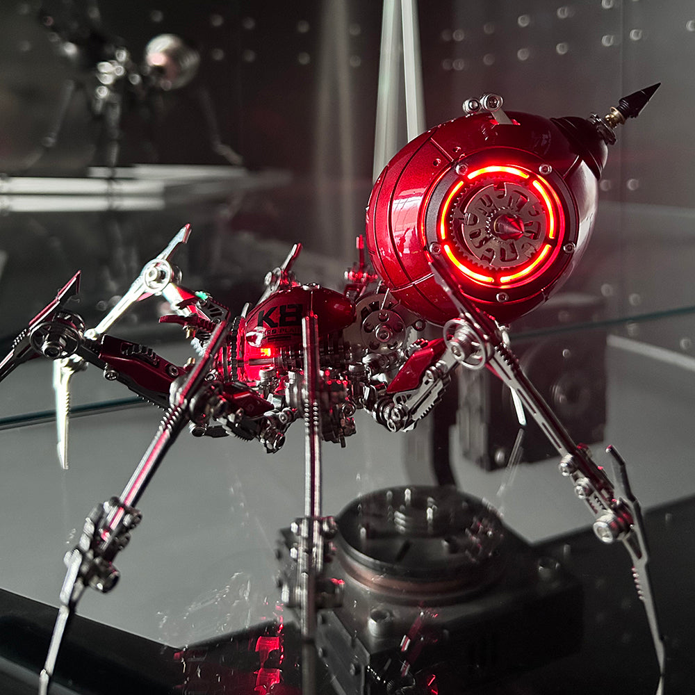 Steampunk 3D Metal Mechanical Red Spider Model Kit DIY Build for Adults