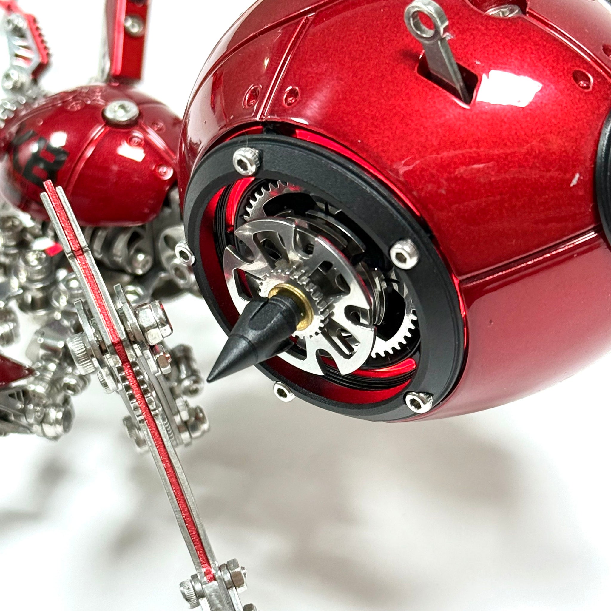 Steampunk 3D Metal Mechanical Red Spider Model Kit DIY Build for Adults