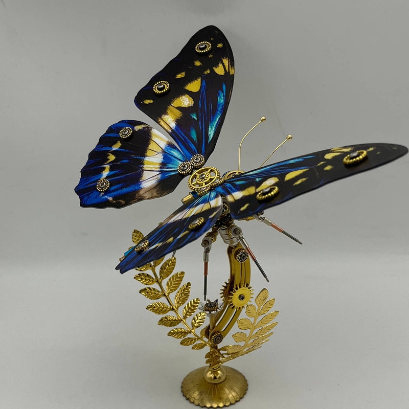 Laad de afbeelding in galerijviewer, Steampunk 3D metal puzzle Goddess of Light Butterfly 200PCS model kit
