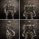 Steampunk 3D Metal Skull Iron Warrior Puzzle Model 1200PCS Kit