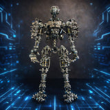 Steampunk 3D Metal Skull Iron Warrior Puzzle Model 1200PCS Kit