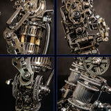 Steampunk 3D Metal Skull Iron Warrior Puzzle Model 1200PCS Kit