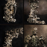 Steampunk 3D Metal Skull Iron Warrior Puzzle Model 1200PCS Kit